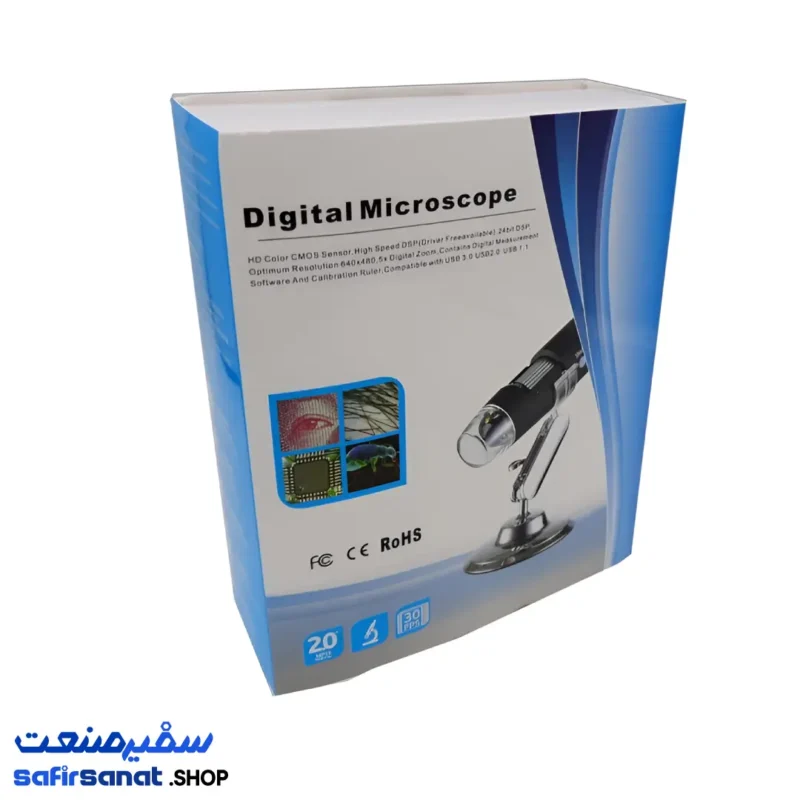 میکروسکوپ دیجیتال پایه چرخان 500X USB