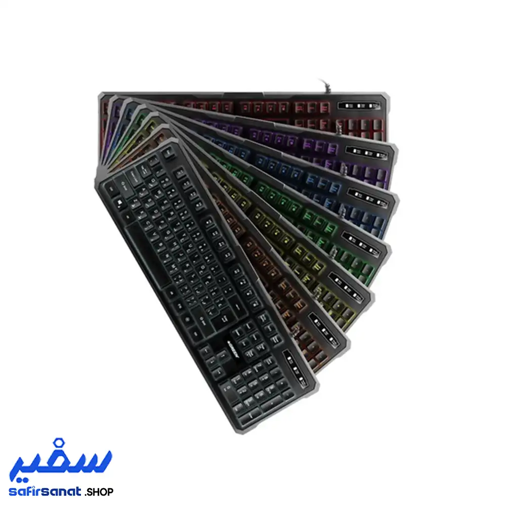 کیبورد مخصوص بازی گرین مدل GK601-RGB