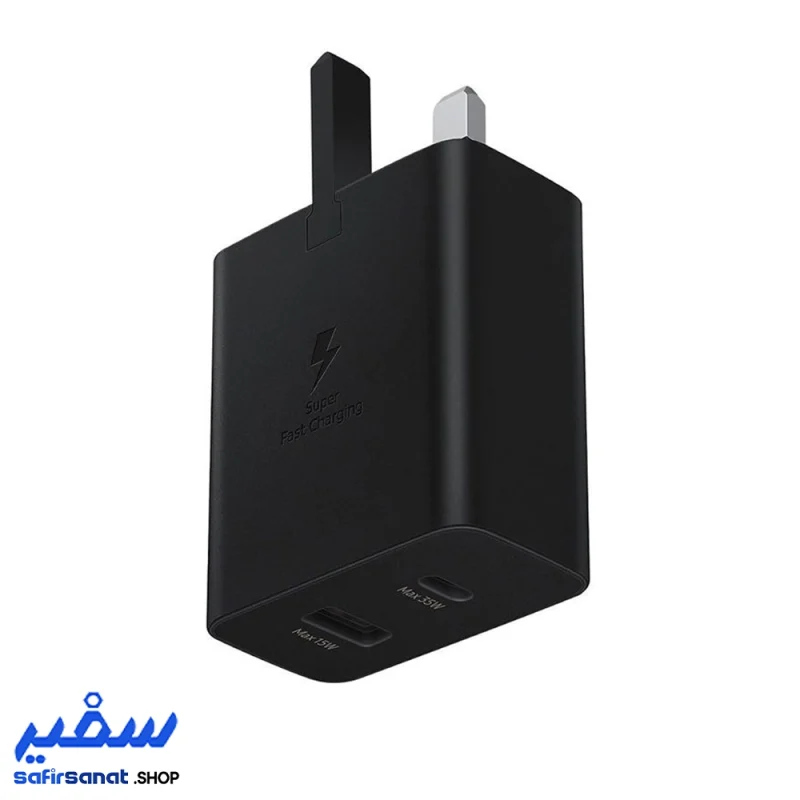 آداپتور و کابل شارژ 35 وات سامسونگ مدل Duo EP-TA220